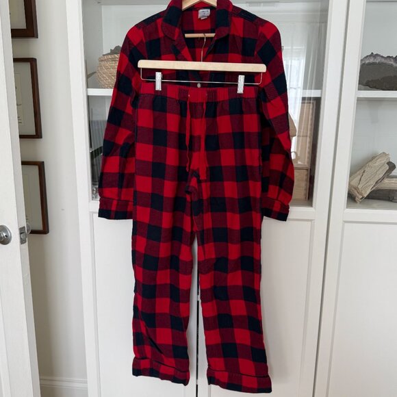 Land's End Holiday Flannel Pajama Set with Pockets! Good Condition Size XS - Picture 1 of 4